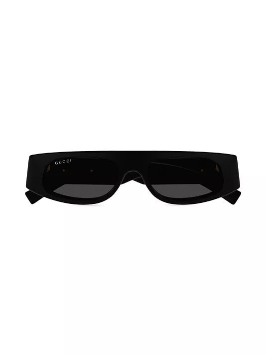 Gucci Logo Acetate Rectangle Sunglasses