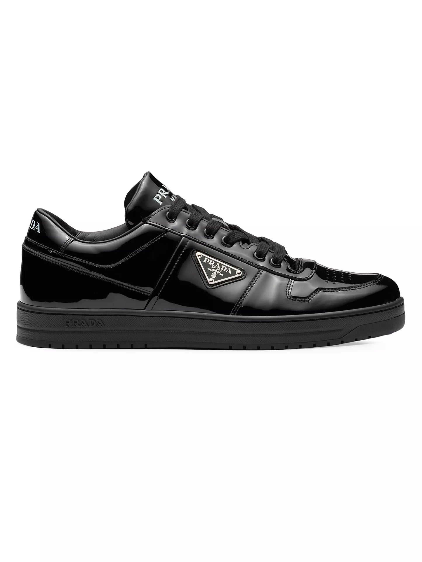 Prada  Downtown Patent Leather Sneakers