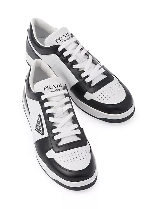 Prada  Downtown Leather Sneakers