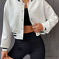 Autumn And Winter Fashion New Color Contrast Long Sleeve Button Elegant Women's Jacket Jacket