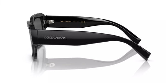 Dolce & Gabbana DG4460 Shiny Black/Grey (501/87) Sunglasses